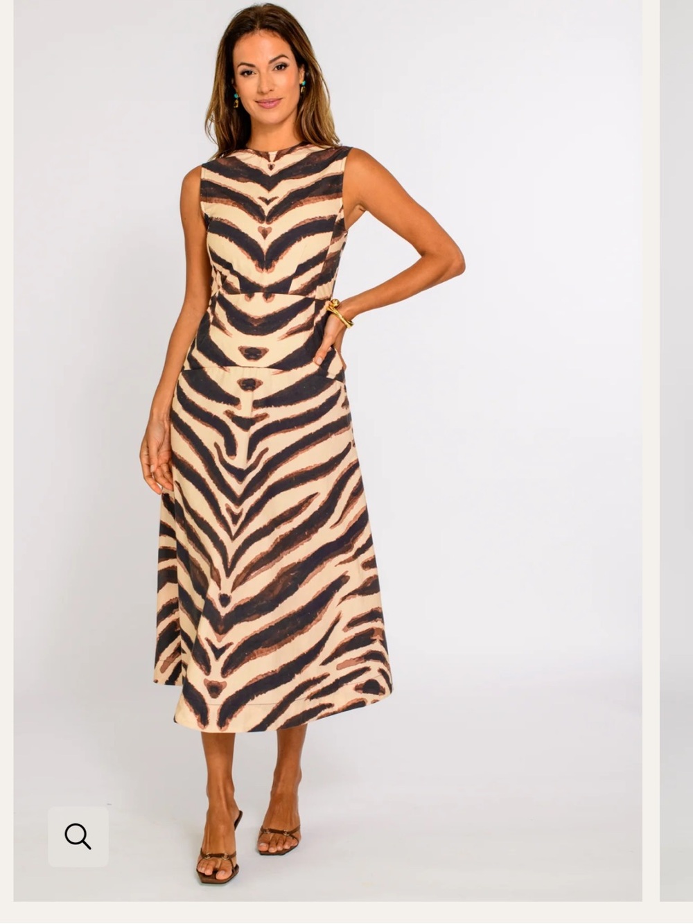 Elizabeth James The Label Claire Dress in Zebra